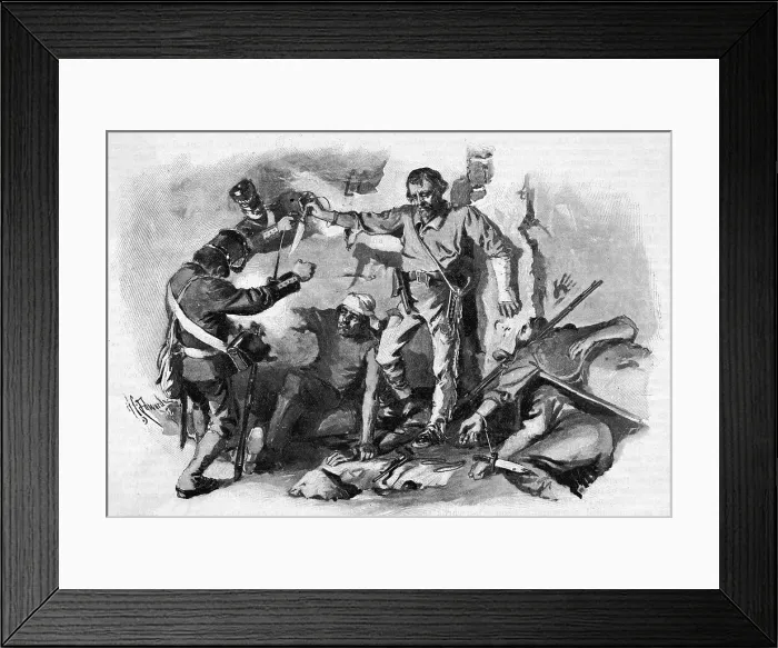 Framed Print : Davy Crockett and Jim Bowie Framed Print : Davy Crockett and Jim Bowie