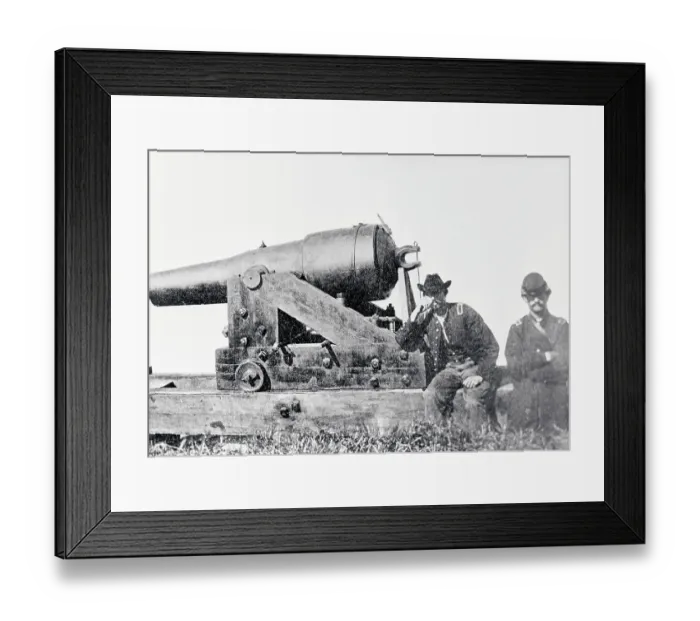 Framed Print : Confederates Cannon Called the Whistling Dick
