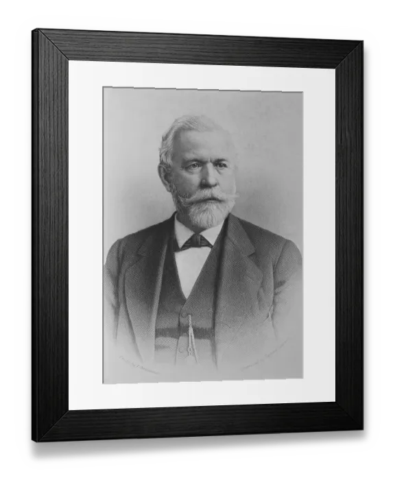 Framed Print : Portrait of William Sellers Framed Print : Portrait of William Sellers