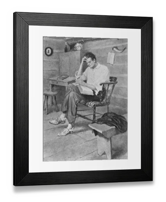 Framed Print : Abraham Lincoln Reading Framed Print : Abraham Lincoln Reading