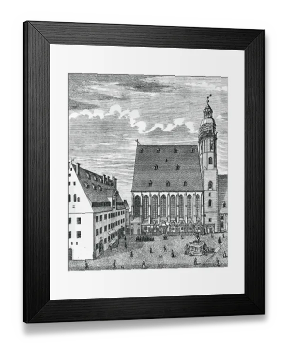 Framed Print : Saint Thomas Church in Leipzig