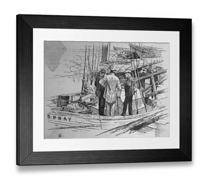 Framed Print : Captain Slocum in Cape Town