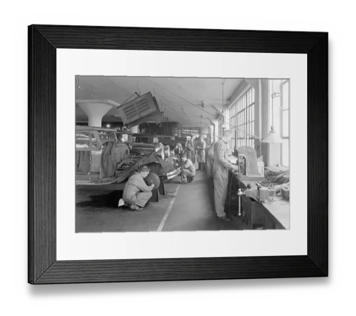 Framed Print : Garage & Workshop In 1920S Framed Print : Garage & Workshop In 1920S