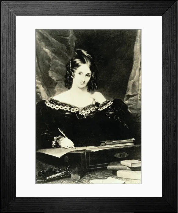 Framed Print : Portrait of Mary Shelley Framed Print : Portrait of Mary Shelley