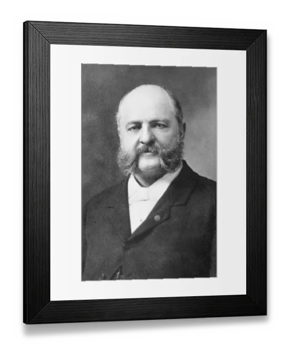 Framed Print : American Reformer Anthony Comstock