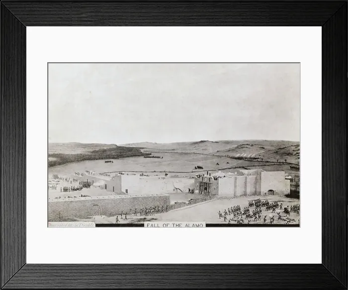 Framed Print : Soldiers Invading the Alamo Framed Print : Soldiers Invading the Alamo