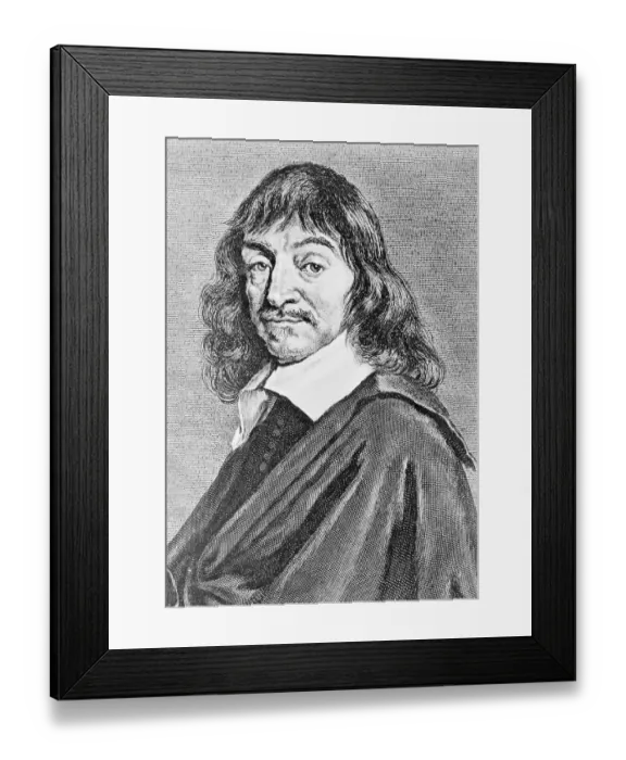 Framed Print : Portrait of Rene Descartes Framed Print : Portrait of Rene Descartes