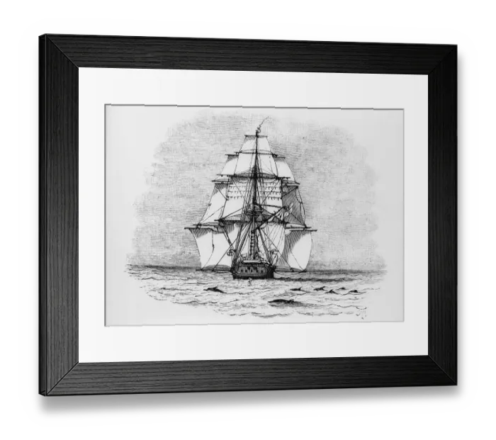 Framed Print : The Darwin Crew Homeward Bound Aboard the HMS Beagle Framed Print : The Darwin Crew Homeward Bound Aboard the HMS Beagle