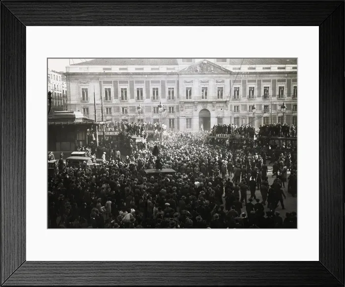 Framed Print : Crowd Gathering Outside Palace Framed Print : Crowd Gathering Outside Palace