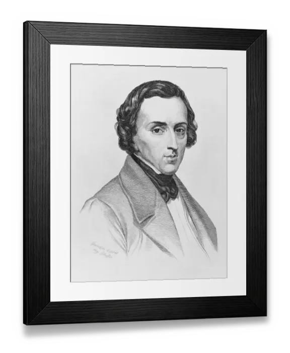 Framed Print : Portrait of Frederic Chopin Framed Print : Portrait of Frederic Chopin