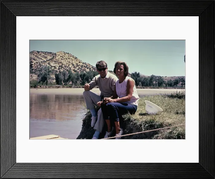 Framed Print : Robert F. and Ethel Kennedy on Riverbank Framed Print : Robert F. and Ethel Kennedy on Riverbank