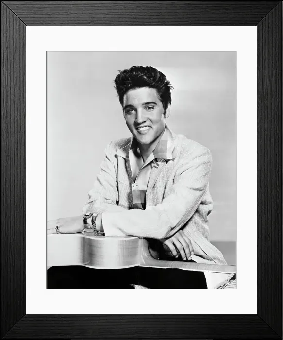 Framed Print : Elvis Presley with Guitar Framed Print : Elvis Presley with Guitar