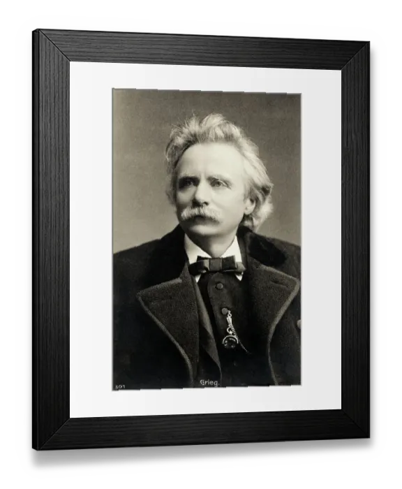 Framed Print : Portrait of Edvard Hagerup Grieg Framed Print : Portrait of Edvard Hagerup Grieg