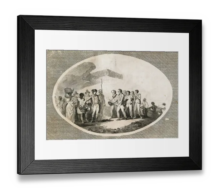 Framed Print : A Welcome for Bligh and Crew Framed Print : A Welcome for Bligh and Crew