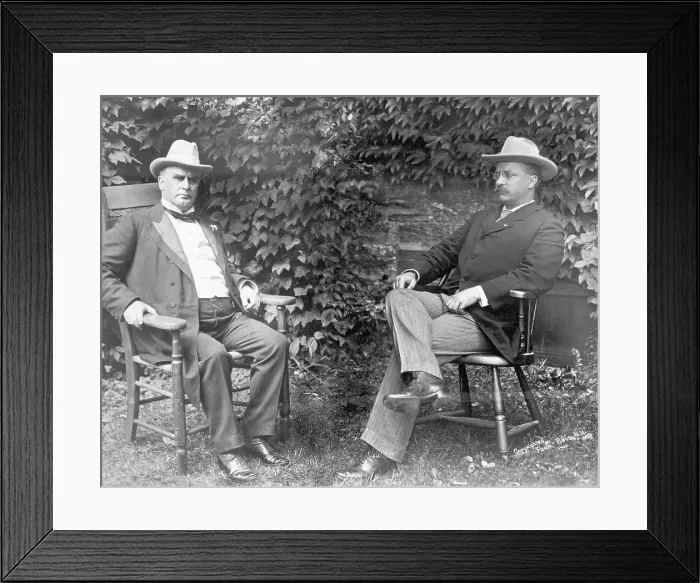 Framed Print : Wm Mckinley & Teddy Roosevelt Seated Framed Print : Wm Mckinley & Teddy Roosevelt Seated
