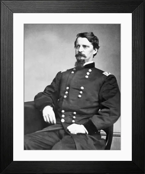 Framed Print : Seated Portrait Of General W.S. Hancock Framed Print : Seated Portrait Of General W.S. Hancock