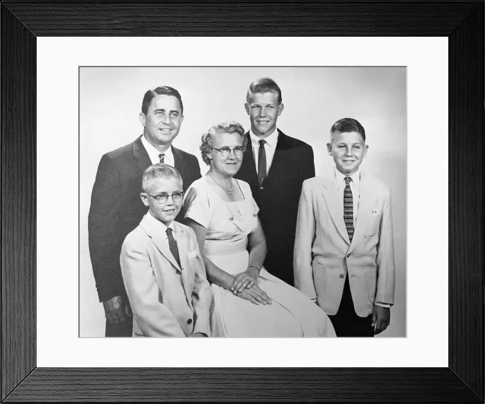 Framed Print : Charles Whitman Family Portrait Framed Print : Charles Whitman Family Portrait
