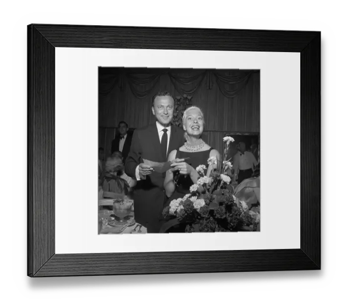Framed Print : Carol Channing W / Husband Charles Lowe Framed Print : Carol Channing W / Husband Charles Lowe
