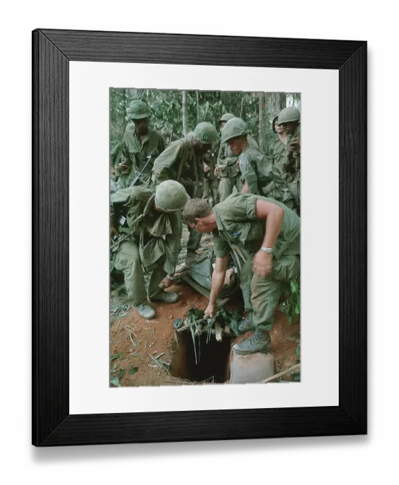 Framed Print : Soldiers Travel W / Marine On Stretcher Framed Print : Soldiers Travel W / Marine On Stretcher
