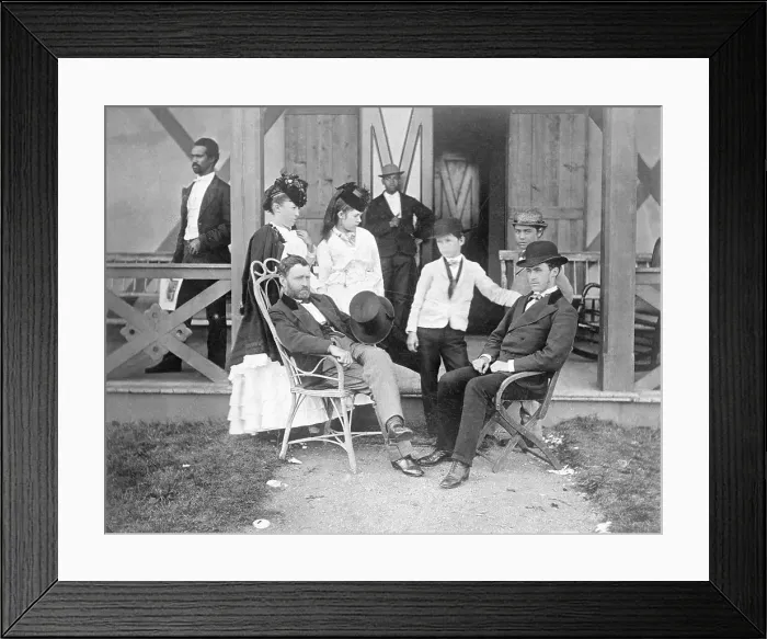 Framed Print : Ulysses Grant & Family, Servants Framed Print : Ulysses Grant & Family, Servants