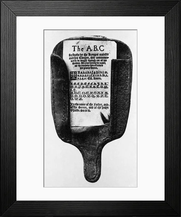 Framed Print : A Hornbook