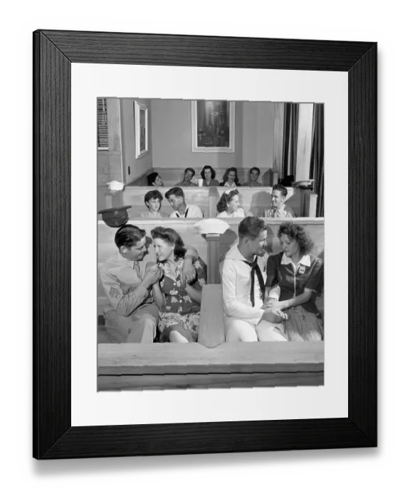 Framed Print : Couples Seated In Date Nooks Framed Print : Couples Seated In Date Nooks