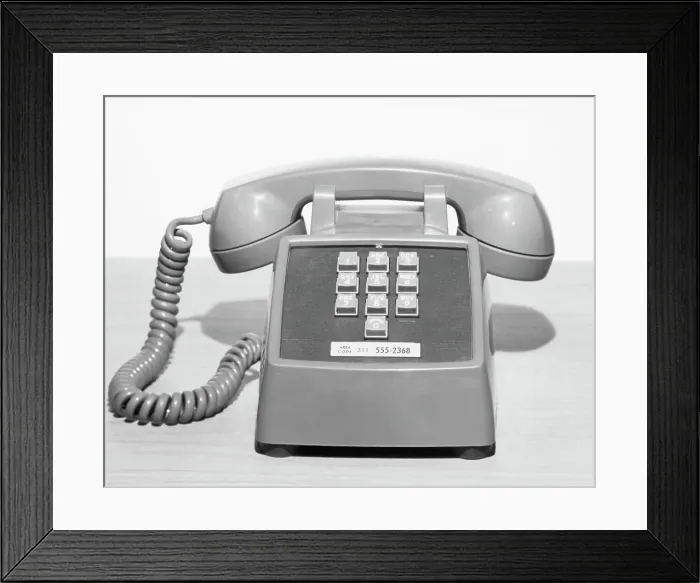 Framed Print : Picture Of A Standard Telephone Framed Print : Picture Of A Standard Telephone