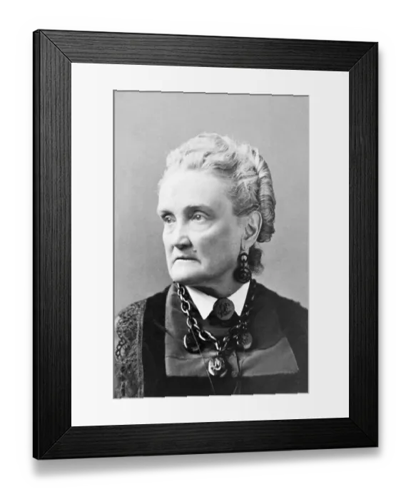 Framed Print : Elderly Charlotte Cushman Portrait Framed Print : Elderly Charlotte Cushman Portrait
