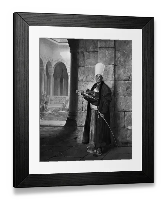 Framed Print : The Grand White Eunuch by Jean-Leon Gerome Framed Print : The Grand White Eunuch by Jean-Leon Gerome