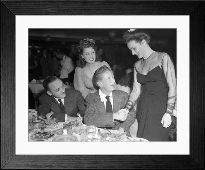 Framed Print : Maureen O'Hara at Ball Framed Print : Maureen O'Hara at Ball