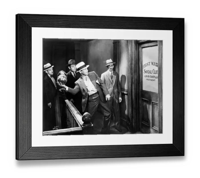 Framed Print : Paul Muni, Gang About To Break Glass Framed Print : Paul Muni, Gang About To Break Glass