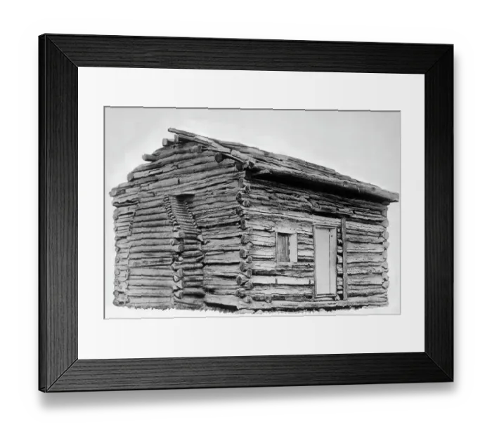 Framed Print : Abraham Lincoln's Log Cabin Framed Print : Abraham Lincoln's Log Cabin