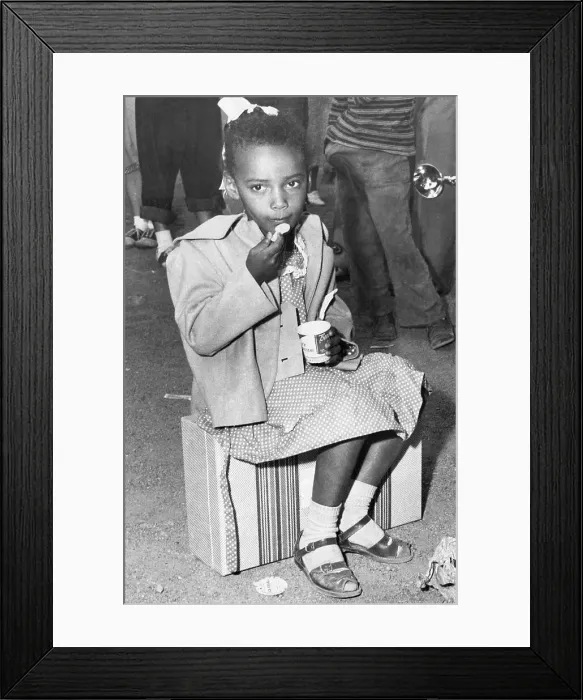 Framed Print : Girl eating ice cream Framed Print : Girl eating ice cream