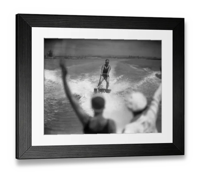 Framed Print : Man waterskiing Framed Print : Man waterskiing