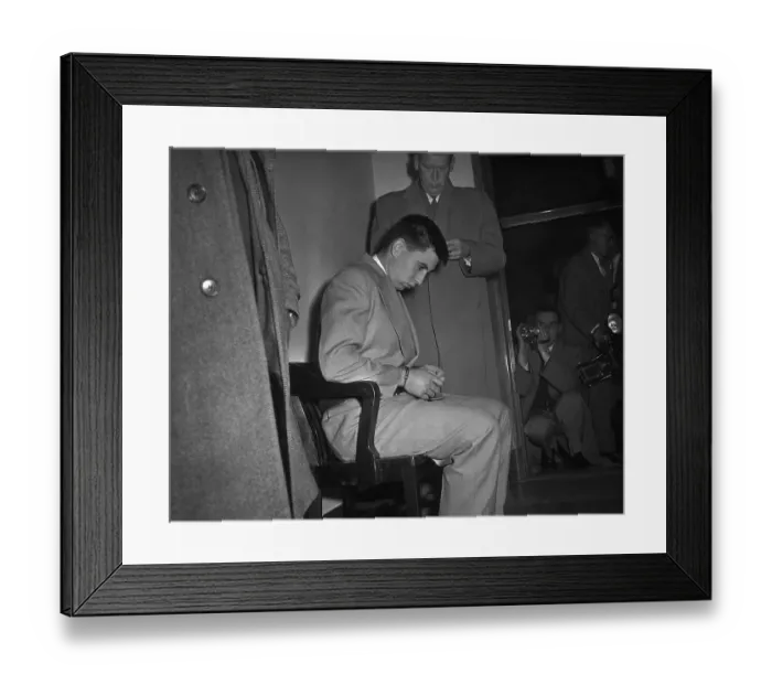 Framed Print : John Graham Attending his Arraignment