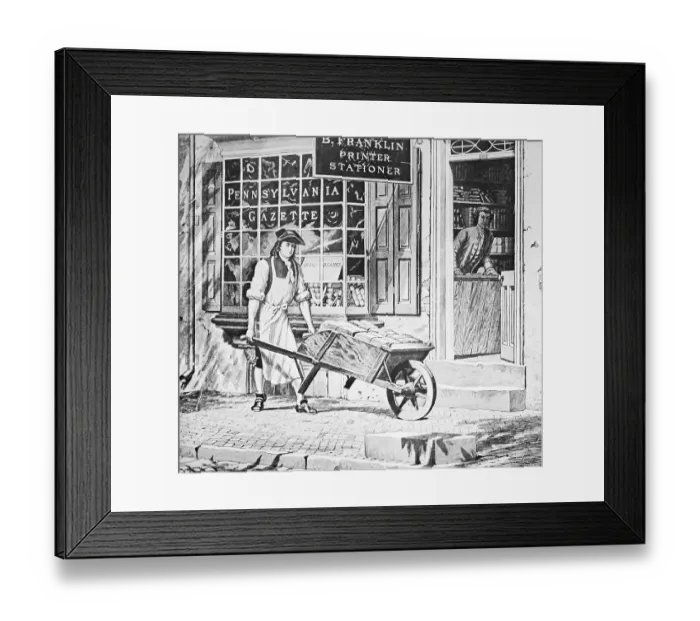 Framed Print : Benjamin Franklin's Printing Shop Framed Print : Benjamin Franklin's Printing Shop