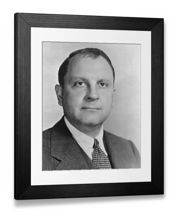 Framed Print : Juan T. Trippe in Profile Framed Print : Juan T. Trippe in Profile