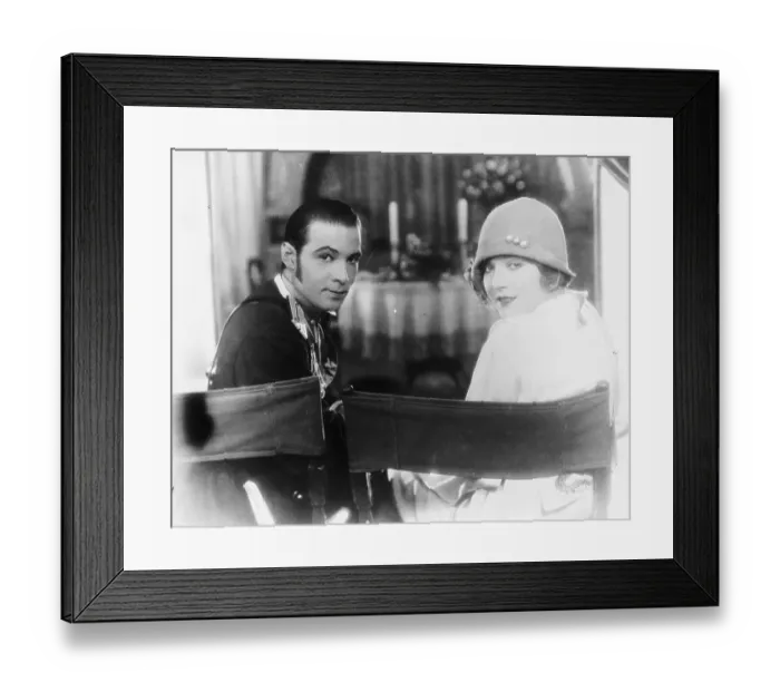 Framed Print : Rudolph Valentino and Vilma Banky Framed Print : Rudolph Valentino and Vilma Banky