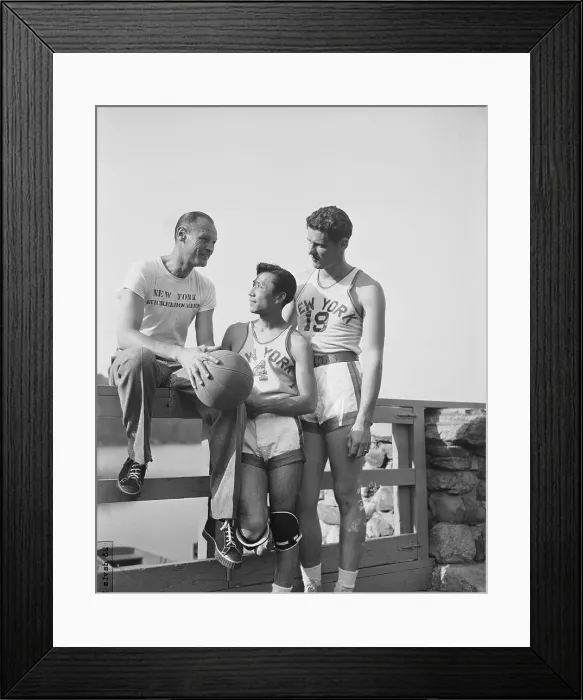 Framed Print : Joe Lapchich, Wat Misaka, and Lee Knorek Framed Print : Joe Lapchich, Wat Misaka, and Lee Knorek
