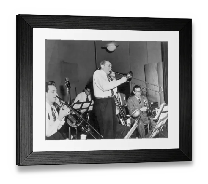 Framed Print : Tommy Dorsey Playing With His Band
