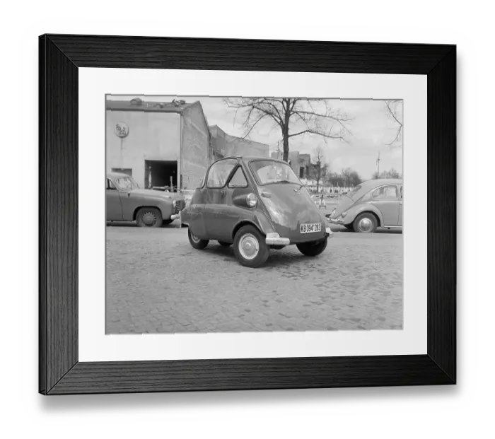 Framed Print : Bmw Isetta Minicar Framed Print : Bmw Isetta Minicar