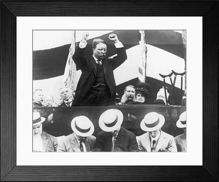 Framed Print : Theodore Roosevelt Speaking Framed Print : Theodore Roosevelt Speaking