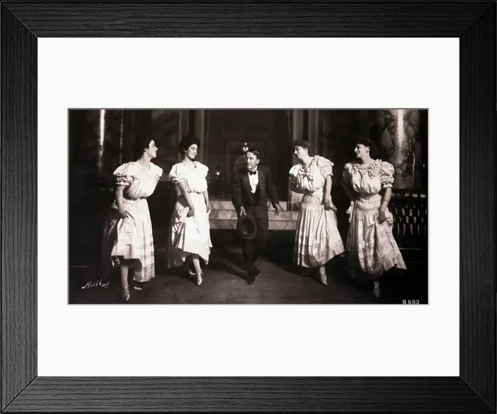 Framed Print : George M Cohan Performing W / Four Women Framed Print : George M Cohan Performing W / Four Women