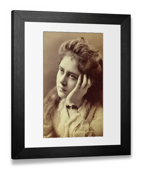 Framed Print : Portrait of a Young Woman, 19th Century Framed Print : Portrait of a Young Woman, 19th Century