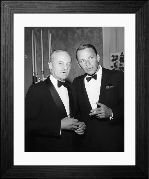 Framed Print : Frank Sinatra With Darryl F. Zanuck