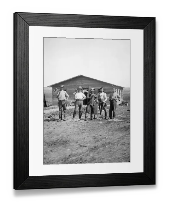 Framed Print : Jewish Settlers In Palestine W / Tools Framed Print : Jewish Settlers In Palestine W / Tools