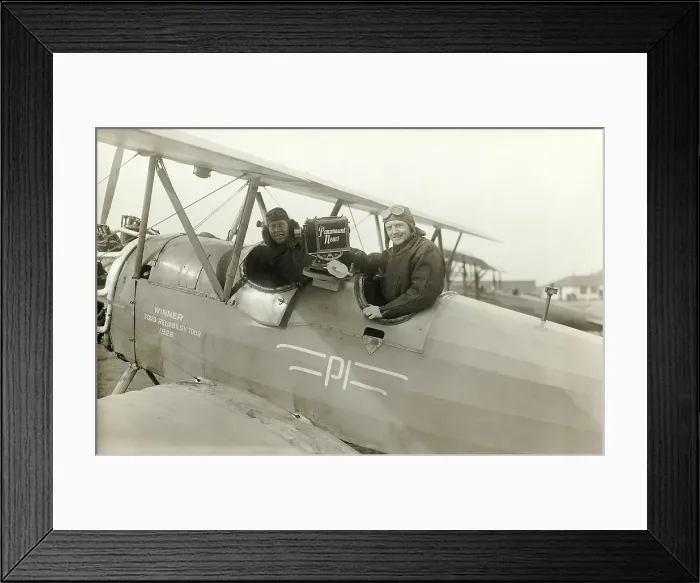 Framed Print : News Photographer In Airplane W / Camera Framed Print : News Photographer In Airplane W / Camera