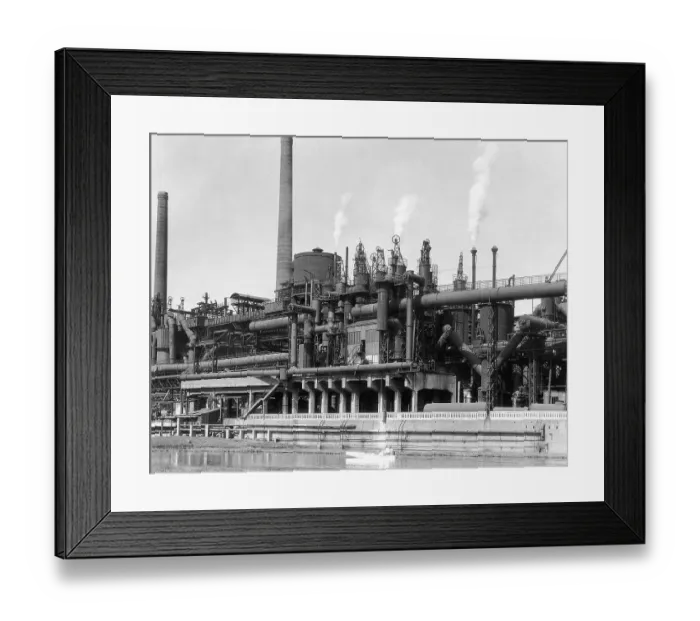 Framed Print : Iron And Steel Furnace At Metalworks Framed Print : Iron And Steel Furnace At Metalworks