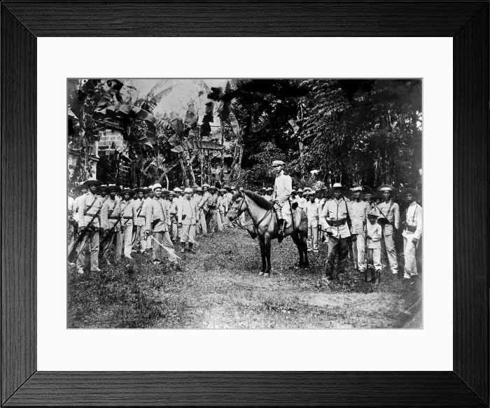 Framed Print : General Emilio Aguinaldo and Army Framed Print : General Emilio Aguinaldo and Army
