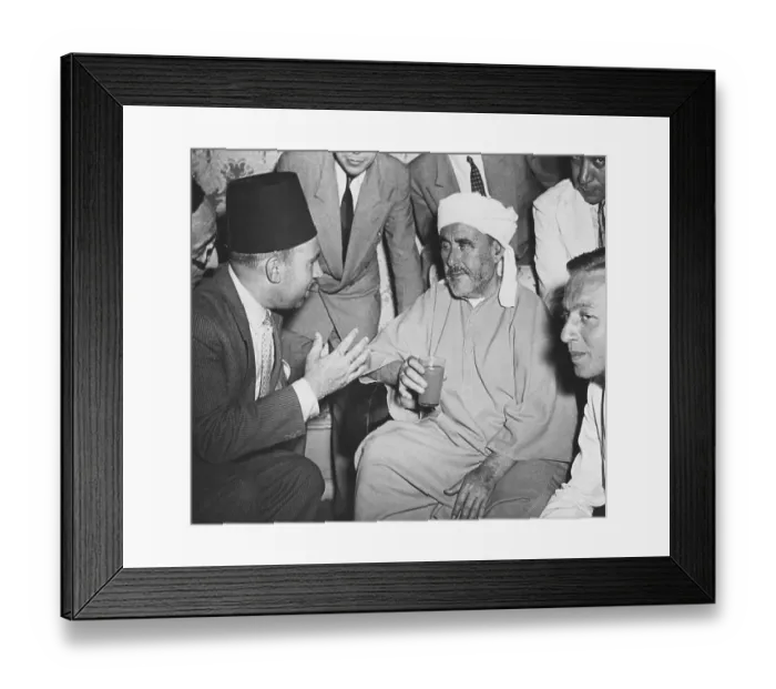 Framed Print : Men Talk To Abd el-Krim Framed Print : Men Talk To Abd el-Krim